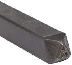 Made in USA - 3/16 Inch Character Size, 78 within a Triangle, Code Stamp - Steel - Best Tool & Supply