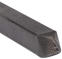 Made in USA - 3/16 Inch Character Size, 79 within a Triangle, Code Stamp - Steel - Best Tool & Supply