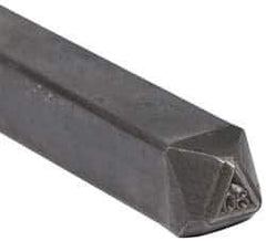 Made in USA - 3/16 Inch Character Size, 80 within a Triangle, Code Stamp - Steel - Best Tool & Supply