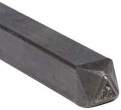 Made in USA - 3/16 Inch Character Size, 83 within a Triangle, Code Stamp - Steel - Best Tool & Supply