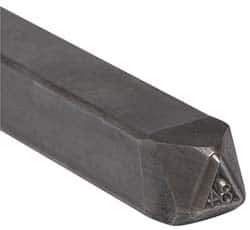 Made in USA - 3/16 Inch Character Size, 84 within a Triangle, Code Stamp - Steel - Best Tool & Supply