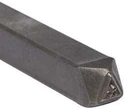 Made in USA - 3/16 Inch Character Size, 85 within a Triangle, Code Stamp - Steel - Best Tool & Supply