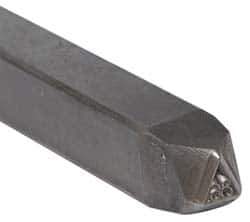 Made in USA - 3/16 Inch Character Size, 86 within a Triangle, Code Stamp - Steel - Best Tool & Supply