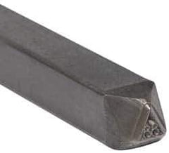 Made in USA - 3/16 Inch Character Size, 88 within a Triangle, Code Stamp - Steel - Best Tool & Supply