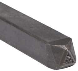 Made in USA - 3/16 Inch Character Size, 92 within a Triangle, Code Stamp - Steel - Best Tool & Supply