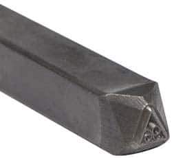 Made in USA - 3/16 Inch Character Size, 96 within a Triangle, Code Stamp - Steel - Best Tool & Supply