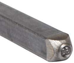 Made in USA - 3/16 Inch Character Size, 60 within a Circle, Code Stamp - Steel - Best Tool & Supply