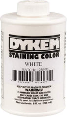 Dykem - 8 Ounce White Staining Color - Brush in Cap Container - Best Tool & Supply