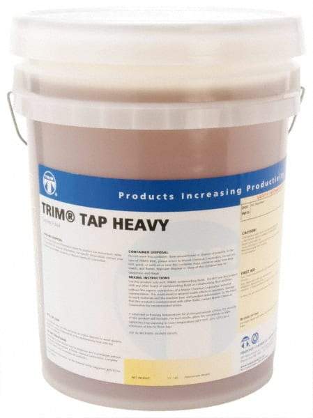 Master Fluid Solutions - Trim Tap Heavy, 5 Gal Pail Tapping Fluid - Straight Oil, For Reaming, Threading - Best Tool & Supply