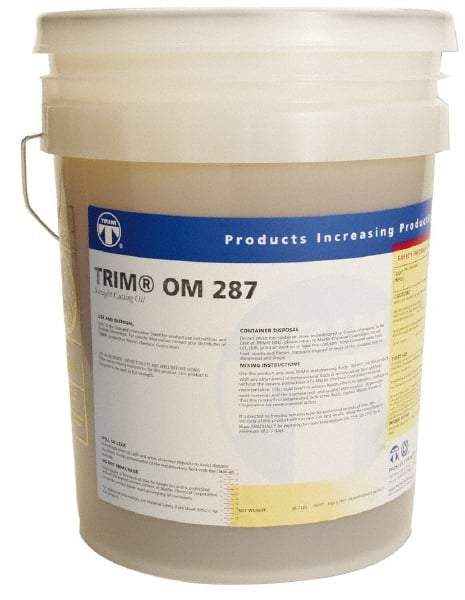 Master Fluid Solutions - Trim OM 287, 5 Gal Pail Cutting Fluid - Straight Oil, For Machining - Best Tool & Supply