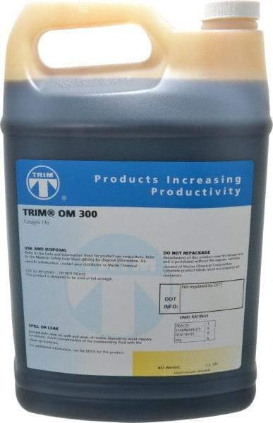 Master Fluid Solutions - Trim OM 300, 1 Gal Bottle Cutting Fluid - Straight Oil, For Grinding - Best Tool & Supply