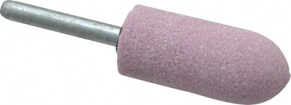 Grier Abrasives - 7/8" Head Diam x 2" Thickness, A11, Pointed Tree End, Aluminum Oxide Mounted Point - Best Tool & Supply