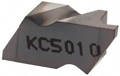 Kennametal - 2041NG Grade KC5010, 1.04mm Cutting Width Carbide Grooving Insert - 1.27mm Max Depth of Cut, Left Hand, 0.09mm Corner Radius, TiAlN Finish - Best Tool & Supply