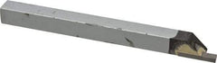 Accupro - 1/2 x 1/2" Shank, Cutoff & Grooving Single Point Tool Bit - LC-500120 - Exact Industrial Supply