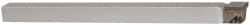 Accupro - 3/8 x 3/8" Shank, Square Nose Single Point Tool Bit - C-375, Grade Micrograin - Exact Industrial Supply