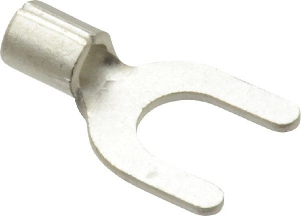 Ideal - #10 Stud, 16 to 14 AWG Compatible, Noninsulated, Crimp Connection, Standard Fork Terminal - Best Tool & Supply