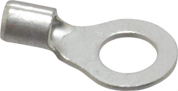 Ideal - 16-14 AWG Noninsulated Crimp Connection Circular Ring Terminal - #10 Stud, 0.661" OAL x 0.374" Wide, Tin Plated Brass Contact - Best Tool & Supply