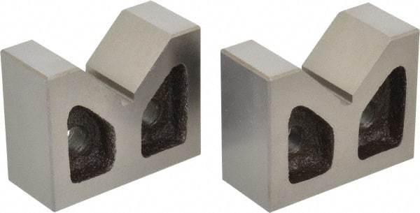 SPI - 1-3/4" Max Capacity, 90° Angle, Cast Iron V-Block - 3" Long x 1-5/16" Wide x 2-3/8" High, Sold as Matched Pair - Best Tool & Supply