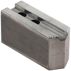 Dillon Manufacturing - Soft Lathe Chuck Jaws; Jaw Type: Square ; Material: Steel ; Jaw Interface Type: 1.5mm x 60 Serrated ; Maximum Compatible Chuck Diameter (Inch): 12 ; Minimum Compatible Chuck Diameter (Inch): 0 ; Overall Height (Inch): 2