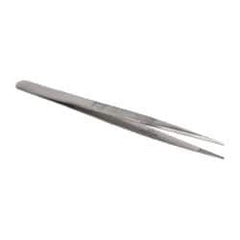 Value Collection - 5-11/16" OAL Diamond Tweezers - Medium Point - Best Tool & Supply