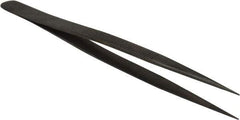 Value Collection - 5-11/16" OAL Diamond Tweezers - Fine Point - Best Tool & Supply