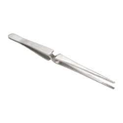 Value Collection - 6-1/2" OAL Stainless Steel Assembly Tweezers - Cross Locking, Fine Point - Best Tool & Supply