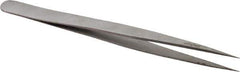 Value Collection - 5-5/16" OAL SS-SS Precision Tweezers - Long & Slim for Inside Reach - Best Tool & Supply