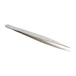 Value Collection - 5-5/16" OAL SS-SA Precision Tweezers - Long & Slim for Inside Reach - Best Tool & Supply