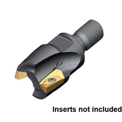 Kennametal - 32mm Cut Diam, 40mm OAL, Indexable Square Shoulder End Mill - M16 Modular Connection, 0° Lead Angle - Best Tool & Supply