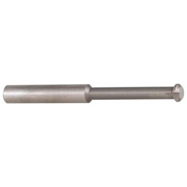 Accupro - 0.49" Cutter Head Diam, 1/32" Flat Width, 3" OAL, Solid Carbide, Single Right Hand Back Chamfer - Best Tool & Supply