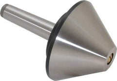 Value Collection - MT3 Taper Shank, 4.2" Head Diam Live Center - 1,200 Max RPM, 32mm Point Diam, 160mm Point Length, 800 Lb Max Workpc, Bull Nose Point - Best Tool & Supply