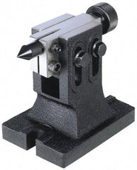 Interstate - 4" Centerline Height, Tailstock - Adjustable, Cast Iron, Use with Speed-Dex Indexing fixtures - Best Tool & Supply