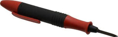 Shaviv - 2 Piece Hand Deburring Tool Set - C40 Blade, Plastic Handle, For Straight Edges, Hole Edges, Hole Back-Edges, Hole Inner Surfaces, Flat Surfaces - Best Tool & Supply