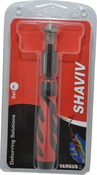 Shaviv - 3 Piece, High Speed Steel Blade, Hand Deburring Tool Set - FR Blade Holder, For Hole Edge - Best Tool & Supply