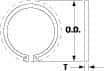 Thomson Industries - 0.025" Wide, Stainless Steel 3/16" External Retaining Ring - For Use with Linear Bearing INST-369-SS - Best Tool & Supply