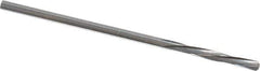 Magafor - 1.4707mm Solid Carbide 4 Flute Chucking Reamer - Spiral Flute, 0.0579" Straight Shank, 25/64" Flute Length, 1-9/16" OAL - Best Tool & Supply