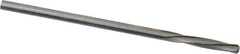 Magafor - #45 Solid Carbide 4 Flute Chucking Reamer - Spiral Flute, 0.0819" Straight Shank, 7/16" Flute Length, 1-31/32" OAL - Best Tool & Supply