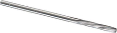 Magafor - 2.54mm Solid Carbide 6 Flute Chucking Reamer - Spiral Flute, 2.54mm Straight Shank, 19/32" Flute Length, 2-1/4" OAL - Best Tool & Supply