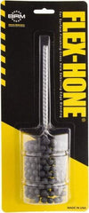 Brush Research Mfg. - 15/16" to 1-3/4" Bore Diam, 240 Grit, Boron Carbide Flexible Hone - Fine, 8" OAL - Best Tool & Supply