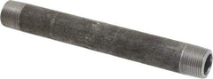 Made in USA - Schedule 80, 3/4" Diam x 8" Long Black Pipe Nipple - Threaded - Best Tool & Supply