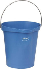 Vikan - 3 Gal, Polypropylene Round Blue Single Pail with Pour Spout - Handle Included - Best Tool & Supply