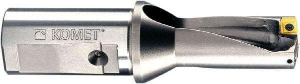 Komet - 3.386" Max Drill Depth, 2xD, 1-11/16" Diam, Indexable Insert Drill - 2 Inserts, 1-1/4" Shank Diam, Straight Shank - Best Tool & Supply