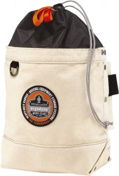 Ergodyne - 1 Pocket White Canvas Tool Bag - 9" Wide x 2" Deep x 12" High - Best Tool & Supply