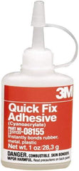 3M - 1 oz Bottle Clear Quick Fix Adhesive - 1 OZ BOTTLE CLEAR 3M QUICK FIX ADHESIVE - Best Tool & Supply