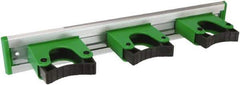 Unger - 3-1/4" Projection, 2" High, Aluminum & Plastic, Tool Holder - 14" Long, 3 Holders - Best Tool & Supply