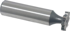 Interstate - 5/8" Diam x 3/32" Face Width, Cobalt, 8 Teeth, Shank Connection Woodruff Keyseat Cutter - Uncoated, 2-3/32" OAL x 1/2" Shank, Staggered Teeth, ANSI 305, Old Standard 4 - Best Tool & Supply