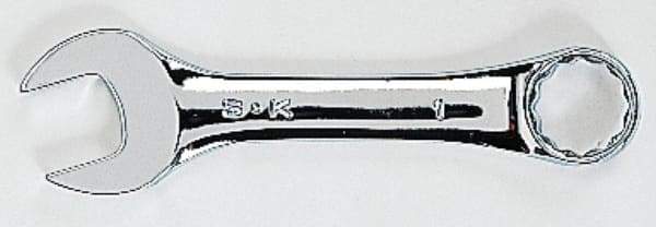 SK - 11/16" 12 Point Offset Combination Wrench - 15° Offset Angle, 5-1/4" OAL, Steel, Chrome Finish - Best Tool & Supply