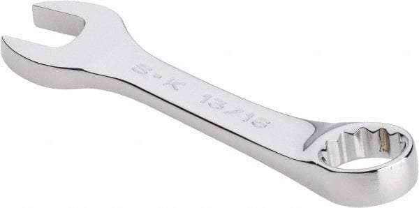 SK - 13/16" 12 Point Offset Combination Wrench - 15° Offset Angle, 6" OAL, Steel, Chrome Finish - Best Tool & Supply