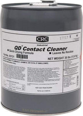 CRC - 5 Gallon Pail Contact Cleaner - 0°F Flash Point, 22,600 Volt Dielectric Strength, Flammable, Food Grade, Plastic Safe - Best Tool & Supply