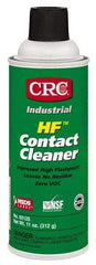 CRC - 11 Ounce Aerosol Contact Cleaner - 205°F Flash Point, 45,700 Volt Dielectric Strength, Flammable, Food Grade, Plastic Safe - Best Tool & Supply